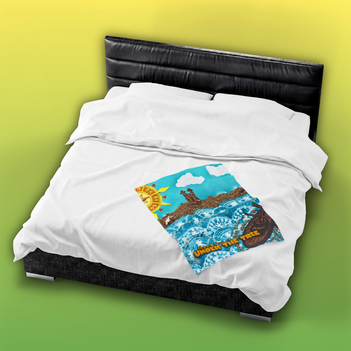 "Sea'" Velveteen Plush Blanket — from "Meet You Under the Tree"