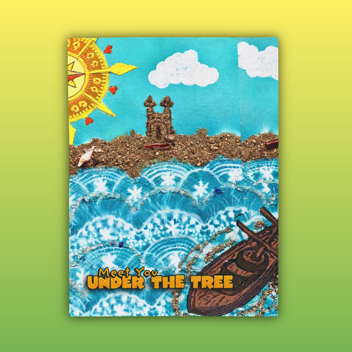 "Sea'" Velveteen Plush Blanket — from "Meet You Under the Tree"