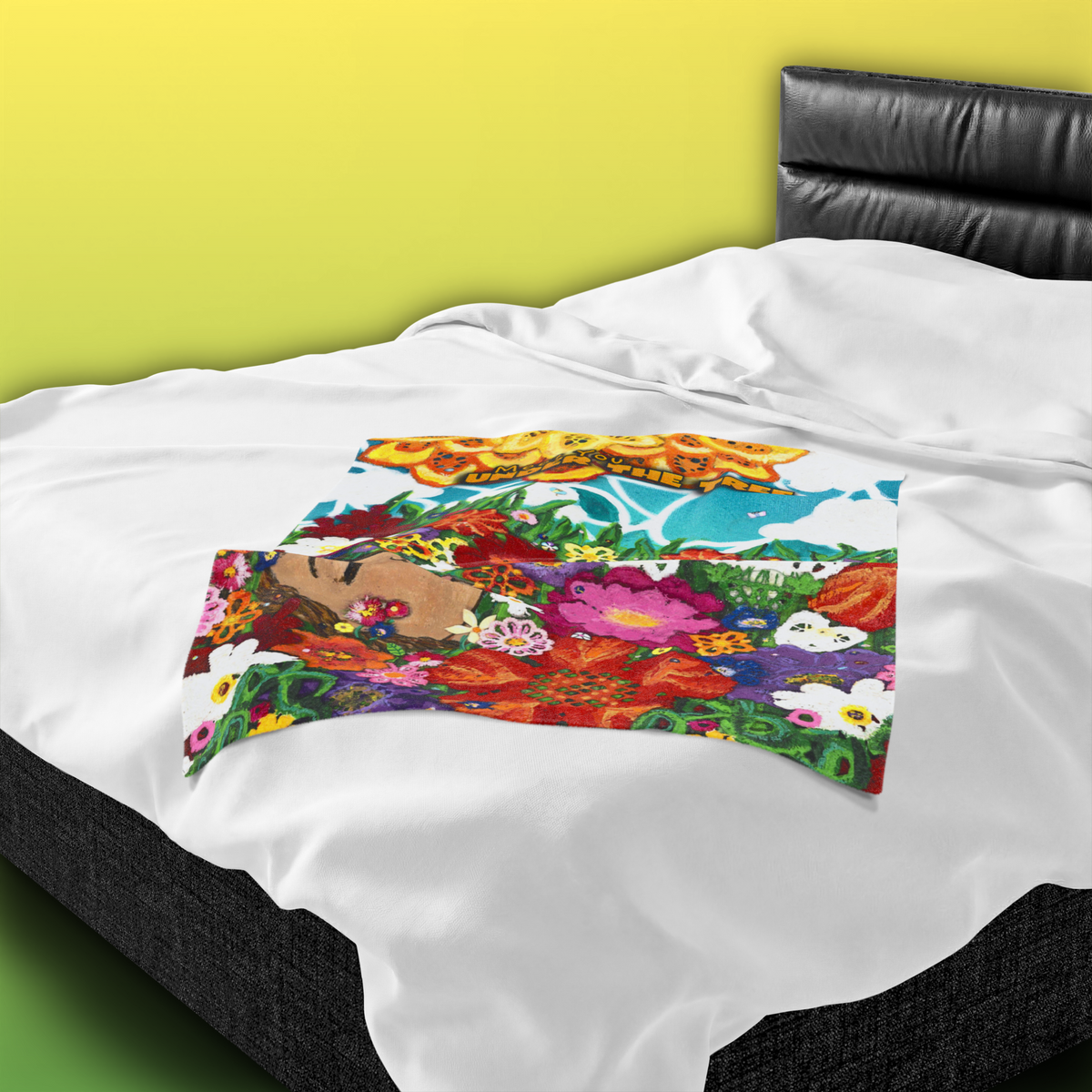 "Sea of Flowers" Velveteen Plush Blanket — from "Meet You Under the Tree"