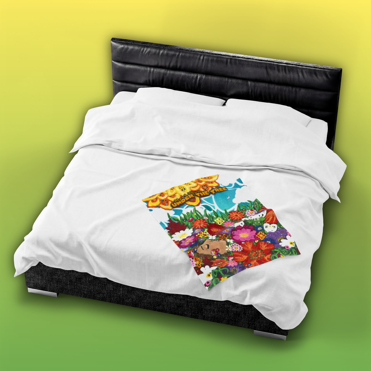 "Sea of Flowers" Velveteen Plush Blanket — from "Meet You Under the Tree"