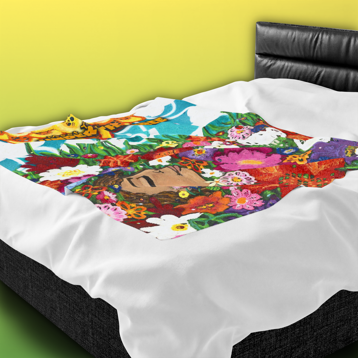 "Sea of Flowers" Velveteen Plush Blanket — from "Meet You Under the Tree"