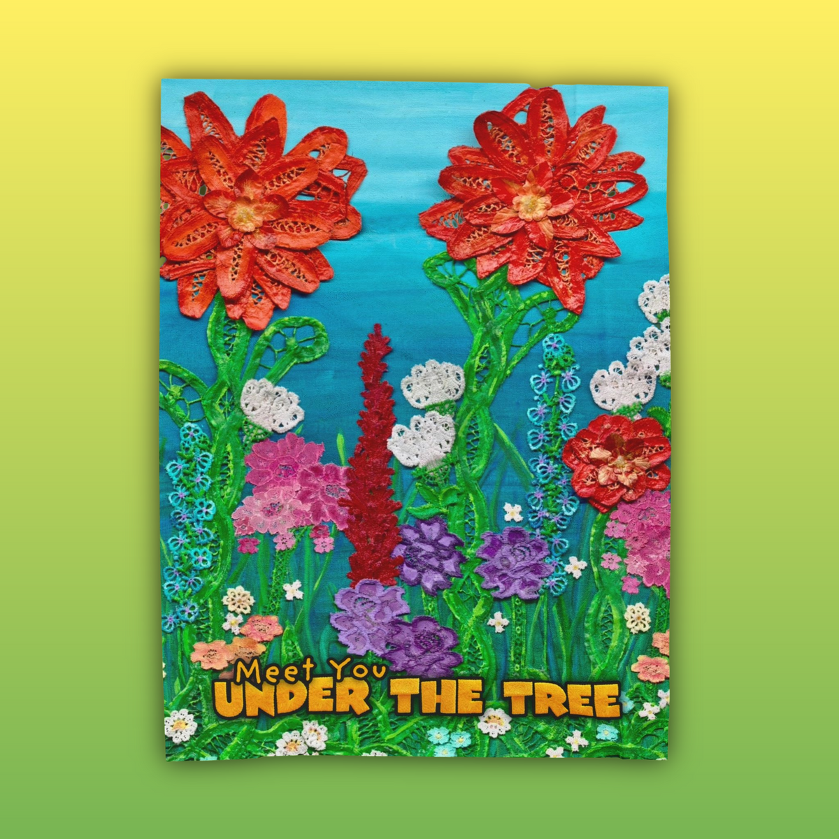 "Field of Flowers" Velveteen Plush Blanket — from "Meet You Under the Tree"