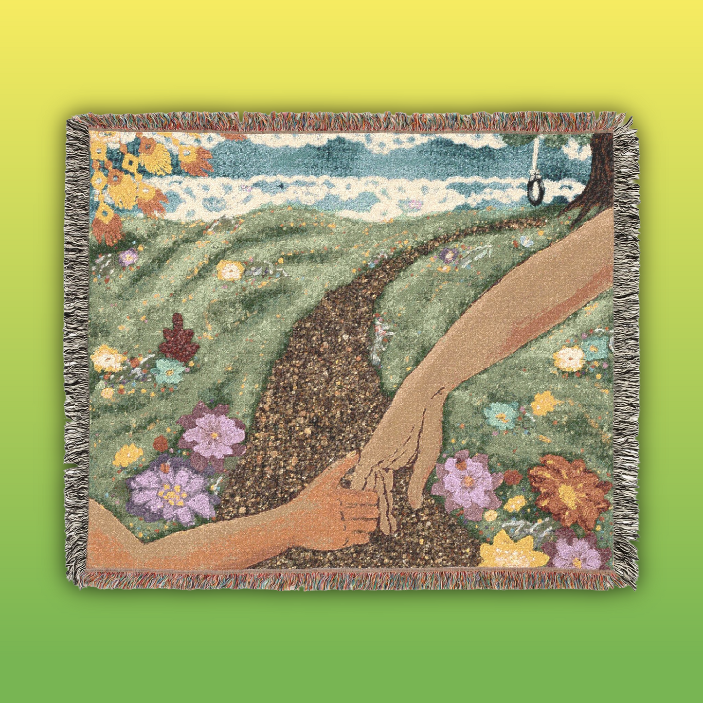 Through the Flowers and up the Hill
