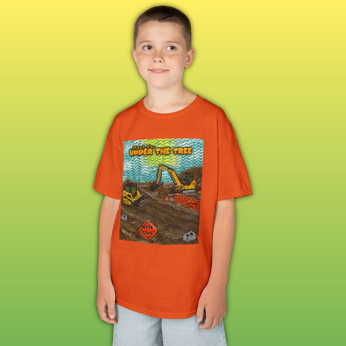 "Heavy Equipment!" Children's T-Shirt —original artwork from "Meet You Under the Tree"