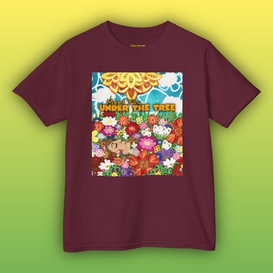 "Sea Of Flowers" Children's T-Shirt from orginal illustrations in "Meet You Under The Tree"