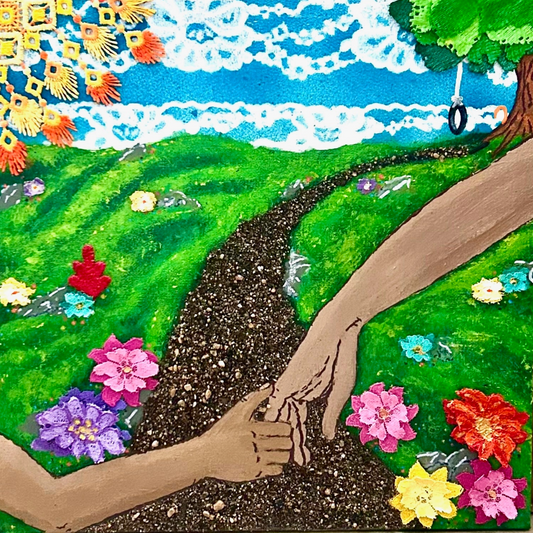 "Through The Flowers And Up The Hill"